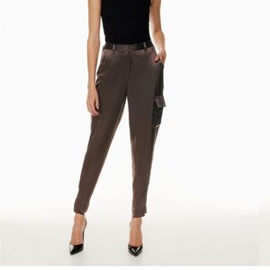 Aritzia Refined Satin Cargo Pant